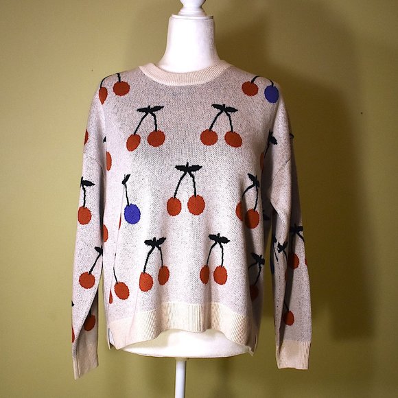 Madewell | Cherry Jacquard Pullover Sweate - Picture 5 of 8